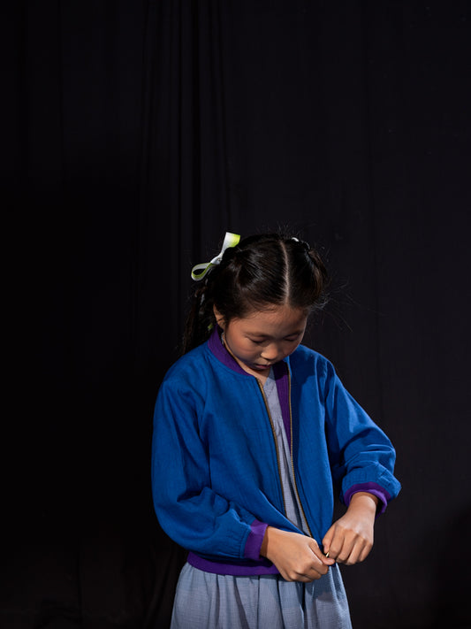 Bomber jacket - Grey/Blue