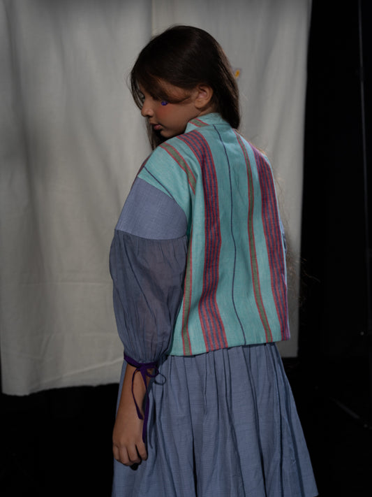 Balloon sleeved jacket