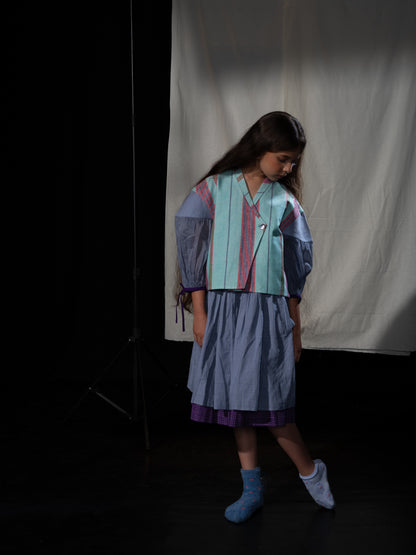 Balloon sleeved jacket