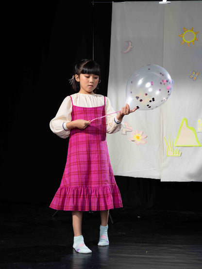 Slip Dress - Pink checks