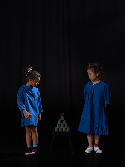 Mul Sleeve dress - Blue