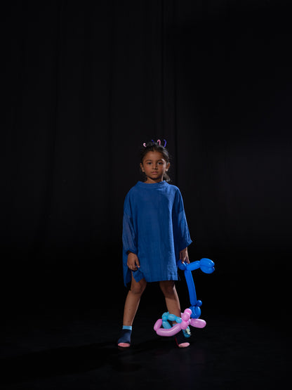 Mul Sleeve dress - Blue