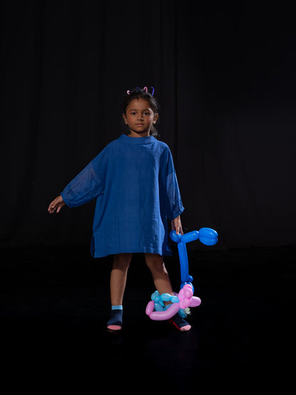 Mul Sleeve dress - Blue