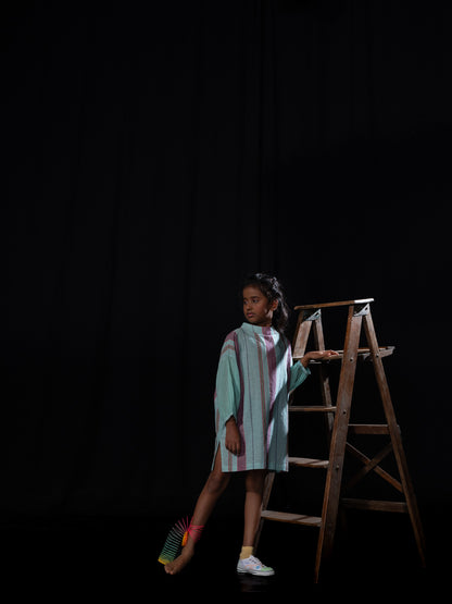 Mul Sleeve dress - turquoise