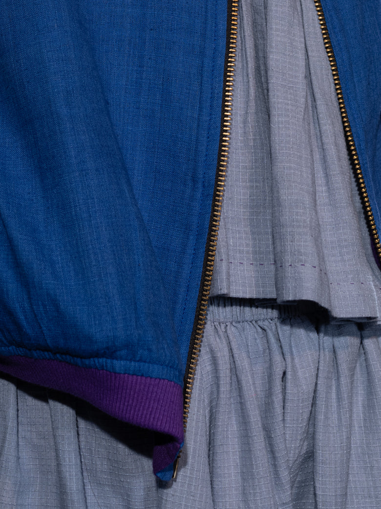 Bomber Jacket - Grey/Blue