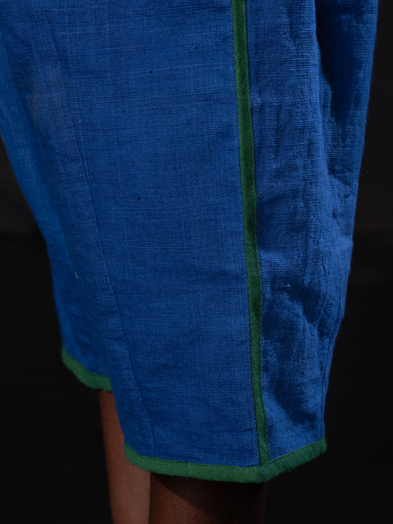 Panelled Trouser - Blue