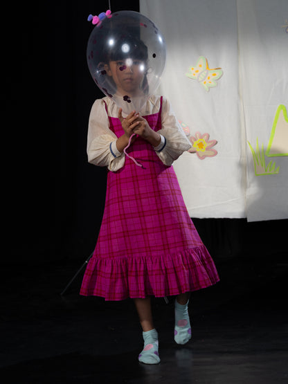 Slip Dress - Pink checks