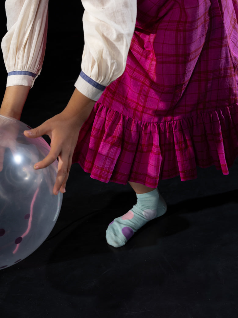 Slip Dress - Pink checks